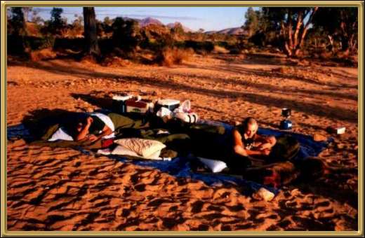 Early morning on the Finke River Bed